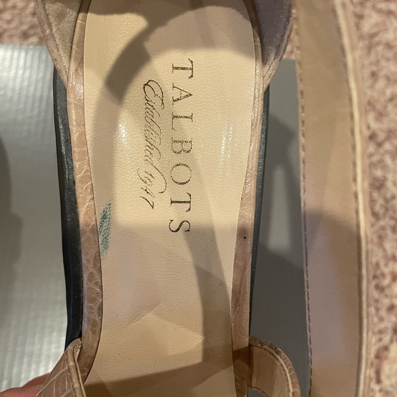 Talbots size 7 wedges brown - Picture 6 of 7